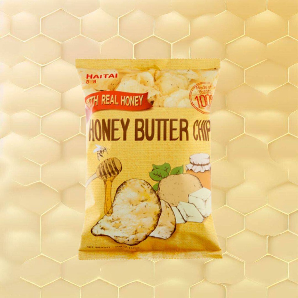 Haitai Calbee Honey Butter Chips 60g - มันฝรั่งทอดกรอบรสเนยน้ำผึ้งจากเกาหลี