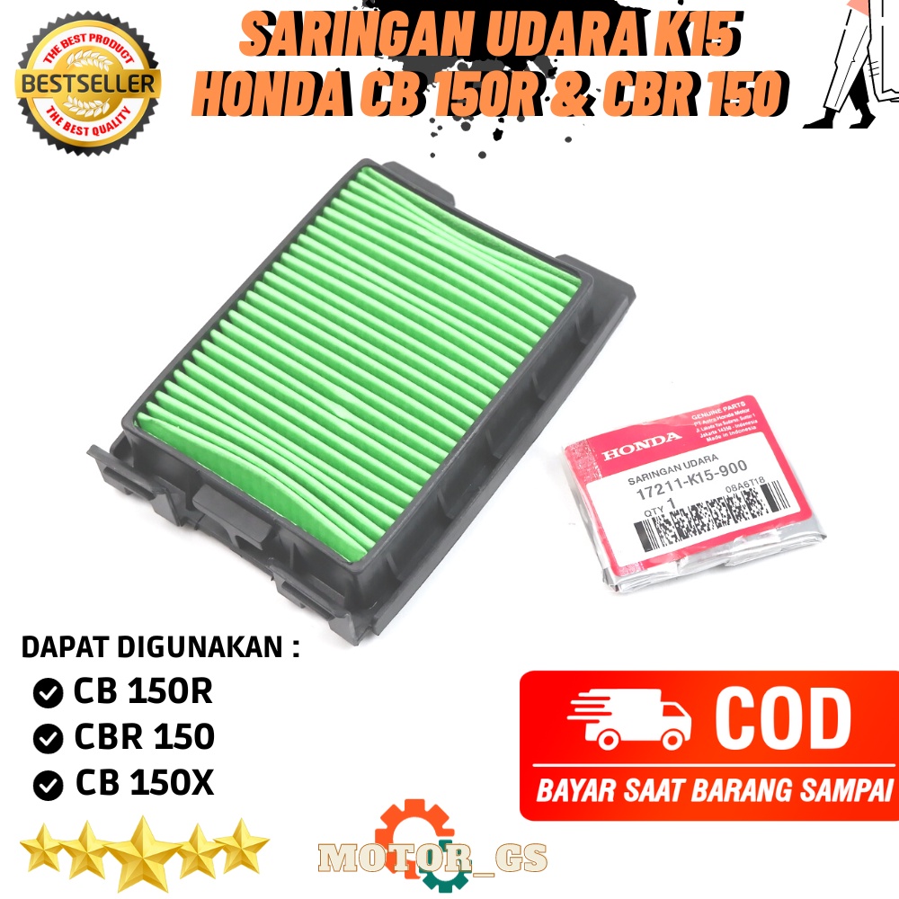 K15 กรองอากาศสําหรับ Honda CB 150R / CBR 150 - CBR 150 กรองอากาศรถจักรยานยนต์ - 17211-K15-900