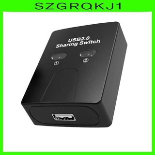 [szgrqkj1] อะแดปเตอร์แบ่งปันเครื่องพิมพ์ 2 in 1 พร้อมปุ่มสวิตช์ USB 2.0 2 สําหรับคอมพิวเตอร์ PC