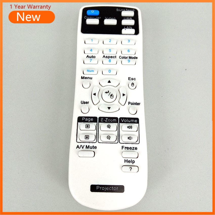 โปรเจคเตอร์ รีโมทคอนโทรล 154720001 สําหรับ Epson EB-C30XE EB-30XE EB-C28SH Eb-x11 EB-S18 EB-S4 EB-X2