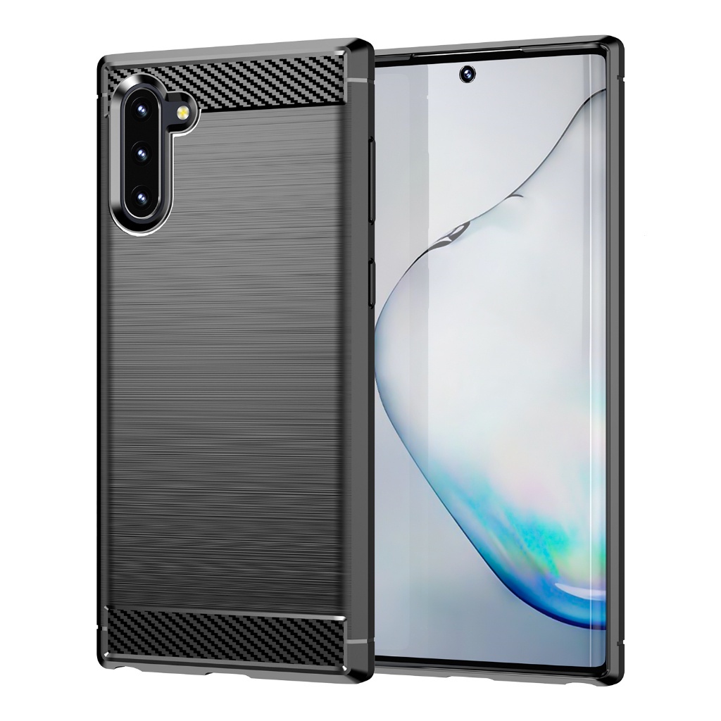 สําหรับ Samsung Galaxy Note 10, แปรงคาร ์ บอนไฟเบอร ์ ป ้ องกันกรณีนุ ่ ม , ทนต ่ อแรงกระแทก , ป ้ องกันรอยขีดข ่ วน , ป ้ องกันเคสโทรศัพท ์ ธุรกิจ