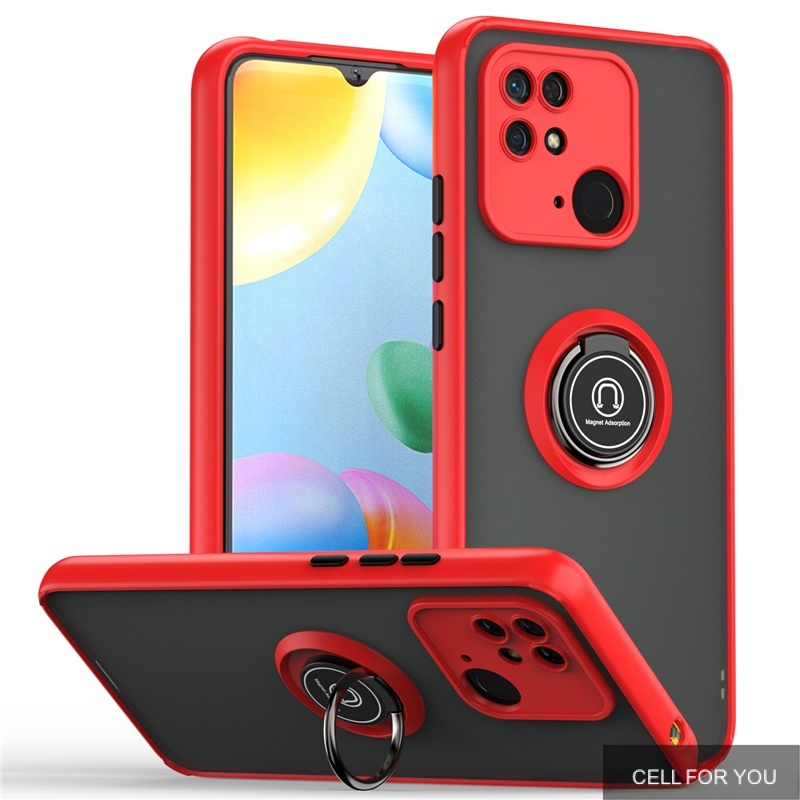 เคส Redmi 10C 10A 10 9C 9A 9T 9 หรูหรา แข็ง แหวนอะคริลิค ขาตั้ง เคสกันกระแทก รองรับรถ ที่วางโทรศัพท์ ขาตั้ง ป้องกันเต็มรูปแบบ กล้อง