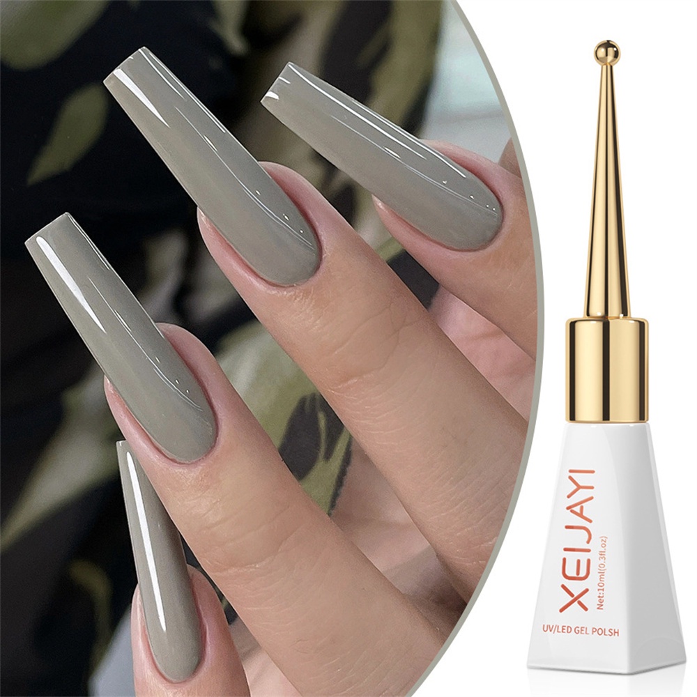 Xeijayi 28 สีเล็บเจลสีนู้ดน้ำแข็งโปร่งใส No-wash Phototherapy กาวฤดูใบไม้ร่วงฤดูหนาวเล็บสำหรับเล็บ Shop 10ml JOYFEEL - รูปที่ 7