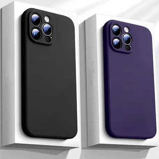 Original SquareซิลิโคนเหลวสําหรับiPhone 17 16 Pro Max 15 Pro Max 7 8 Plus 14 15 Plus 12Pro 12 Pro Max 15 16 Plus 13 14 Pro Max 17 Pro Max 17 Airกันกระแทกนุ่มกรณี