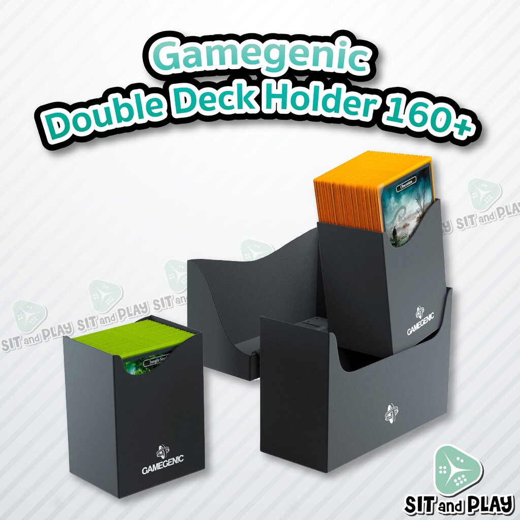 Gamegenic - Double Deck Holder 160+ ชุดกล่องใส่การ์ด 2 เด็ค ใส่การ์ดได้ 160 ใบ
