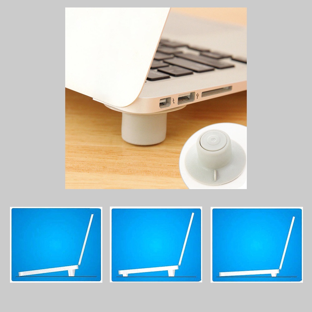 ขารองโน๊ตบุ๊ค แบบPVC นิ่ม กันลื่นสําหรับโน๊ตบุ๊ค คอมพิวเตอร์ เพิ่มความสูงเพื่อระบายความร้อน  รุ่น1978