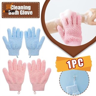 ถุงมืออาบน้ําห้านิ้ว ผ้าขนหนูอาบน้ํา ในครัวเรือน สครับ ล้างต…