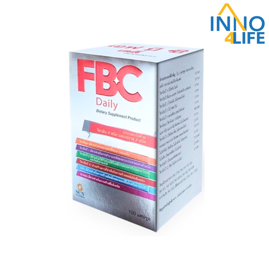 เอฟบีซี เดลี่    FBC Daily   วิตามินรวม Multivitamins and Minerals (30 แคปซูล) [inno]