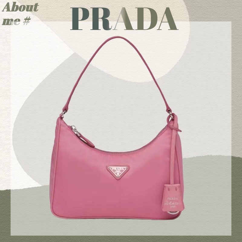 แบรนด์ใหม่และเป็นของแท้/[พร้อมส่ง] Prada HOBO 2005 Re-Edition Nylon/กระเป๋าใต้วงแขนผู้หญิง