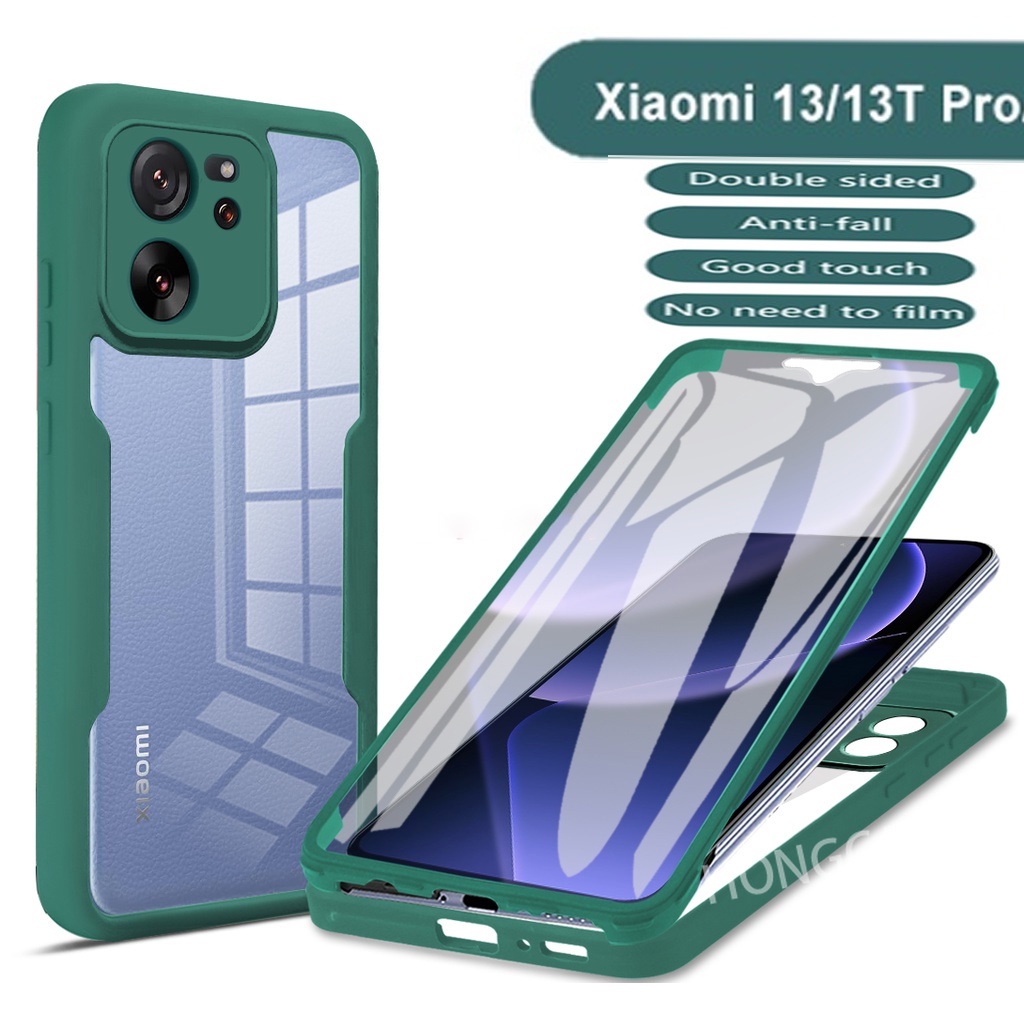 เคสโทรศัพท์มือถือ แบบฝาพับ 360 องศา สําหรับ Xiaomi 13 T Pro 5G 13T TPro 13TPro Redmi K60 Ultra K60Ultra 2023° เคสซิลิโคนนิ่ม สองด้าน กันกระแทก ป้องกันด้านหลัง