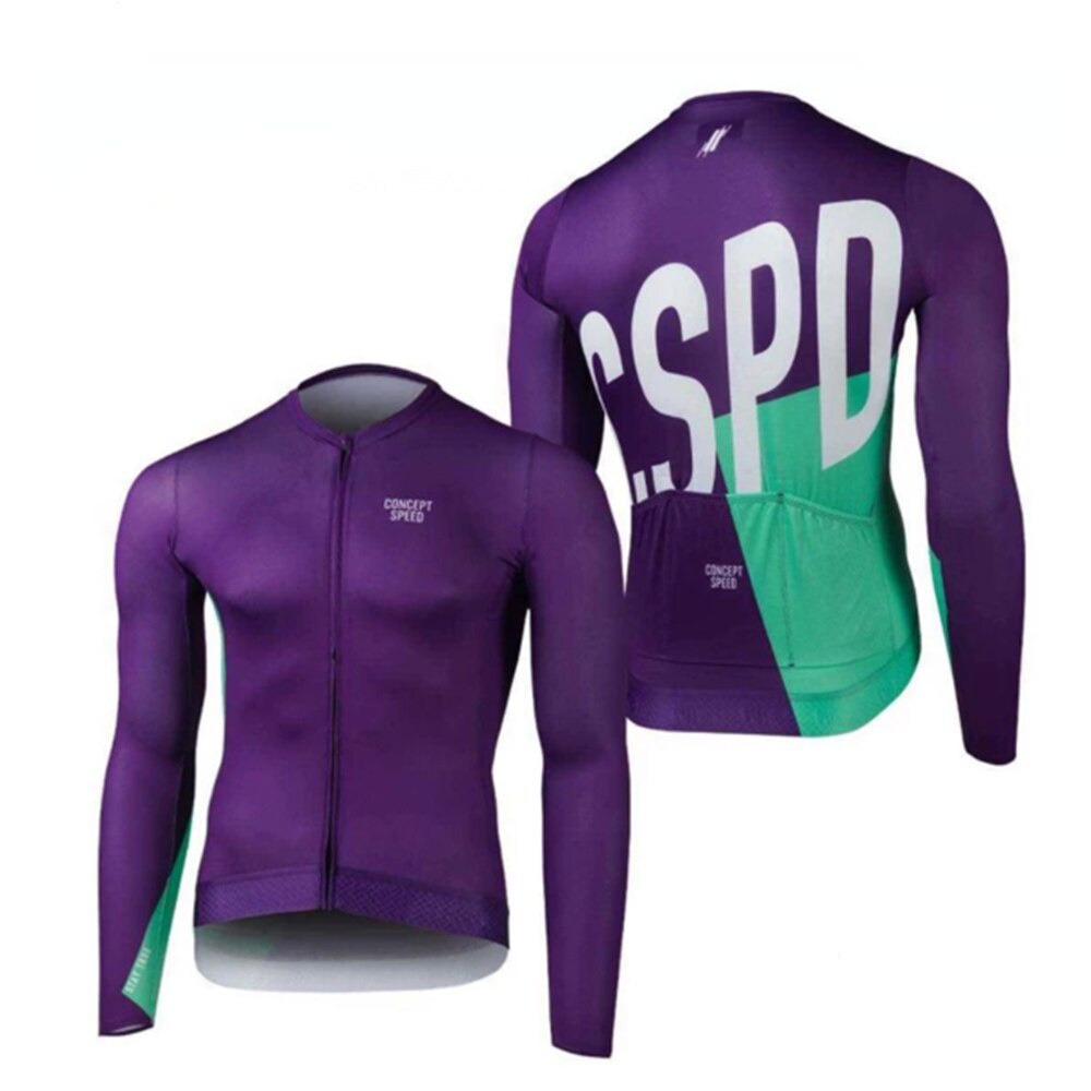 เสื้อกีฬาแขนยาว CSPD CONCEPT SPEED หลากสี สําหรับผู้ชาย เหมาะกับการขี่จักรยานกลางแจ้ง