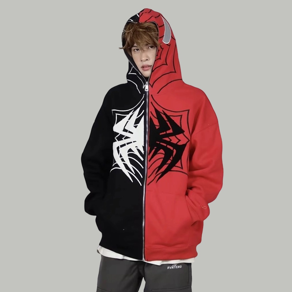 Spider-Man Hoodie สําหรับชายคุณภาพสูงเย็บปักถักร้อย Spider Man Hoodie สําหรับชาย Spiderman Hoodie สํ