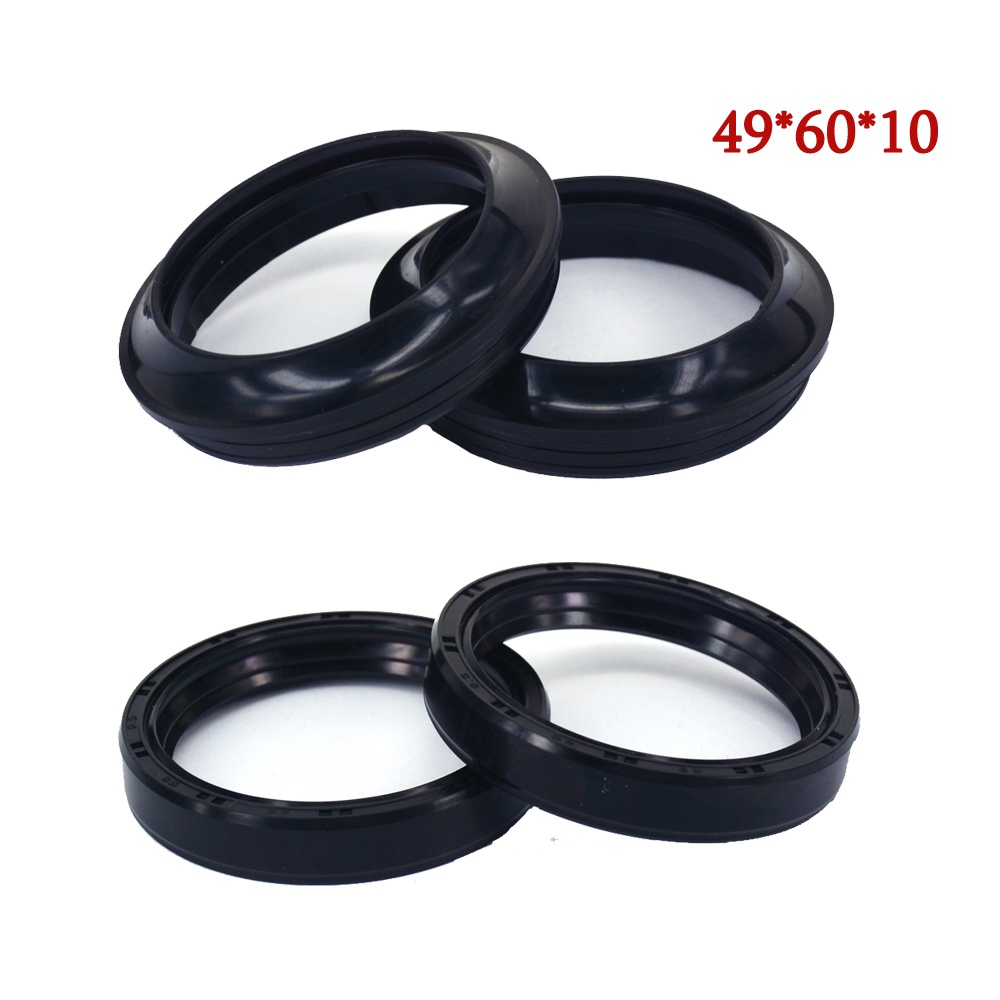JFG RACING Pair Oil Seals 49 * 60 * 10 For RM125 RM250 1996 1997 1998 1999 2000 DRZ400 E S 2000 - 2015 KLX400 SR B R 2003 2004 VN2000 Classic LT 2004-2010