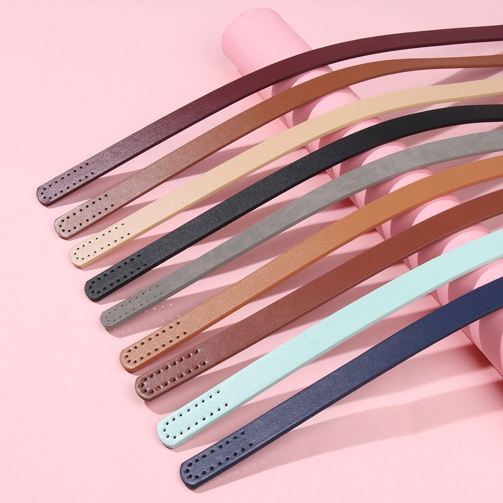 Qinyuz9 กระเป๋าเข็มขัด, PU หนัง Core Stitching สายคล้องไหล่, DIY กระเป๋าที่ถอดออกได้จับเปลี่ยนกระเป๋า