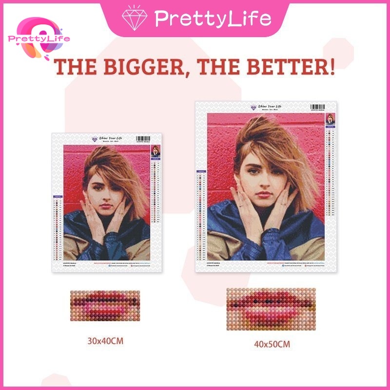 PLPrincess Series 5D DIY ภาพวาดเพชร/ภาพสีน้ํามันดิจิตอลคริสตัลปักครอสติสเพชรโมเสคชุดเย็บปักถักร้อย Rhinestone ตกแต่งบ้าน - รูปที่ 6