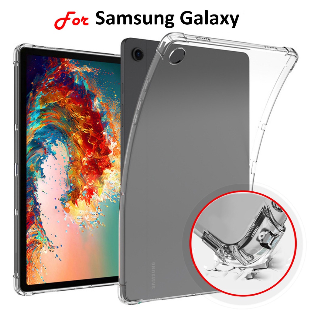 เคสใส กันกระแทก สำหรับซัมซุง แท็ป เอ9 Tpu Soft Case For Samsung Tab A9Plus S 9FE A11 S7 S8 A9 Plus A7 lite S6 lite S7FE
