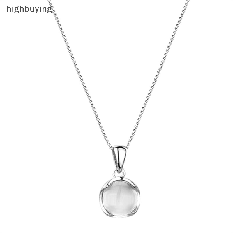 [highbuying] สร้อยคอโซ่ จี้อัลลอย ทรงกลม สีขาว สไตล์จีน วินเทจ เครื่องประดับแฟชั่น สําหรับผู้หญิง ของขวัญ ปาร์ตี้ สินค้าใหม่