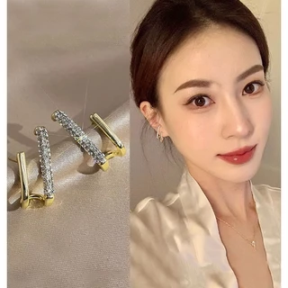เครื่องประดับ ต่างหูกระดุม สีทอง ยอดนิยม สําหรับผู้หญิง