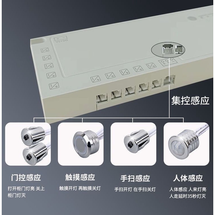 หม้อแปลงไฟ Led 12v 24v Dupont แรงดันไฟฟ้าคงที่ สําหรับตู้เสื้อผ้า