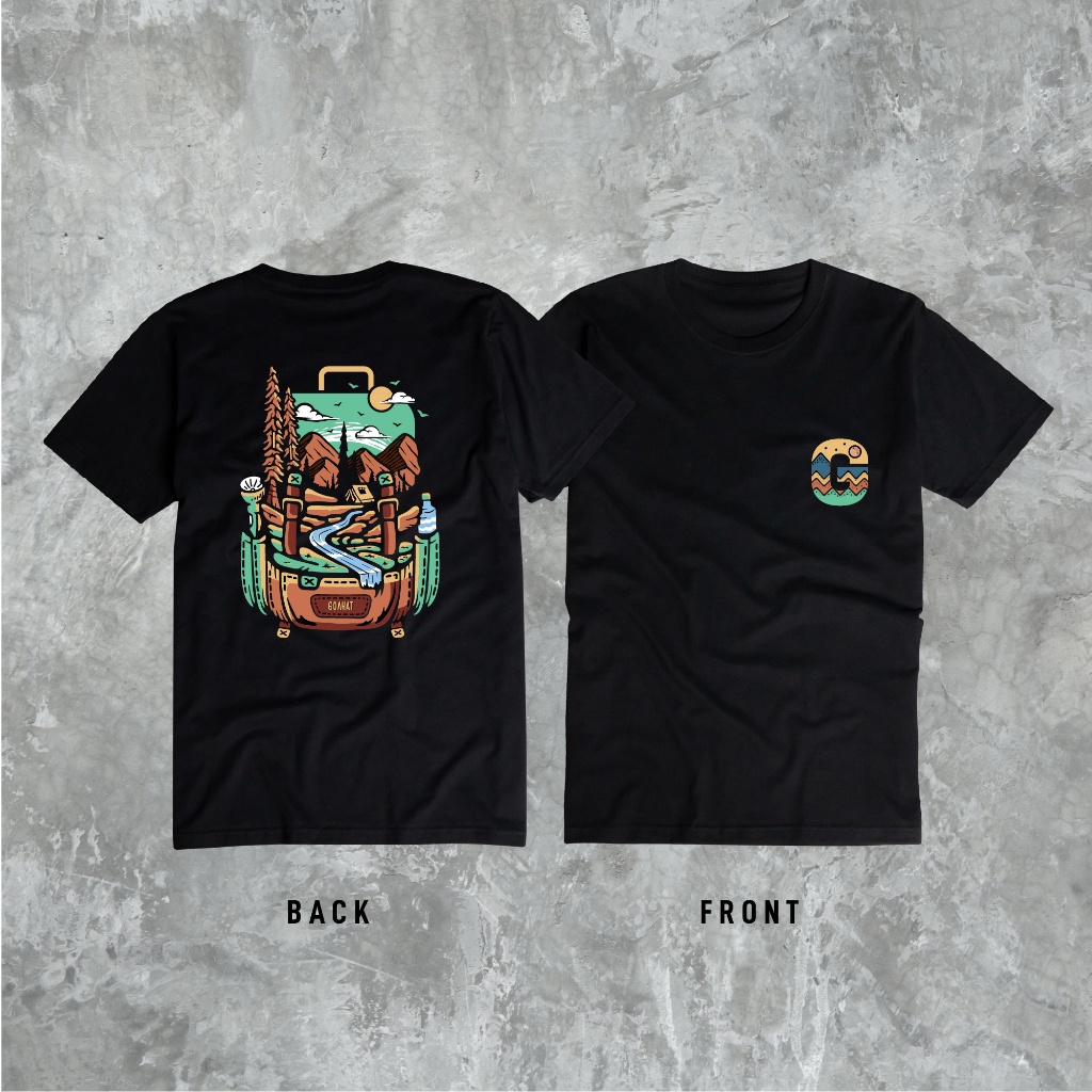 Backpack เสื้อยืด Goahat ผ้า Cotton 100 ผ้าพรีเมี่ยม นุ่ม ใส่สบาย มีน้ำหนัก ทิ้งตัวสวย จากแบรนด์ GOA