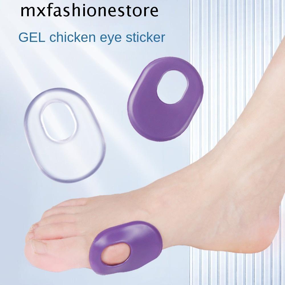 Mxfashione แผ่นสติกเกอร์เจล ป้องกันตาปลา แบบพกพา สําหรับติดนิ้วเท้า