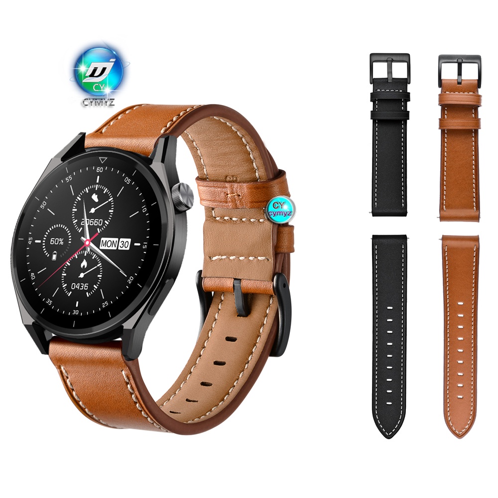 Kavvo Cyber RH1 สายนาฬิกาข้อมือหนัง สําหรับ KAVVO Cyber RH1 KAVVO Cyber RH1 Smart watch band strap S