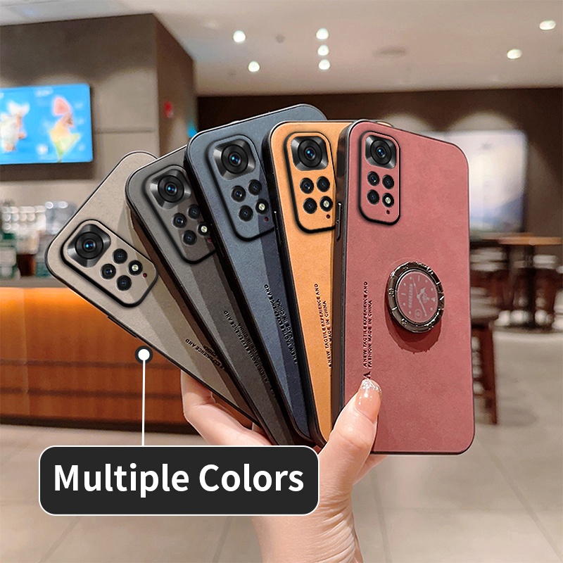 เคส Redmi Note 11 Note11S Note11 Pro Note10 Pro Note10S Note 10 Note 12S Note10 5G Note12 Pro 5G Redmi Note 12 เคสโทรศัพท์มือถือหนัง พร้อมแหวนขาตั้ง สําหรับ ZJYBP
