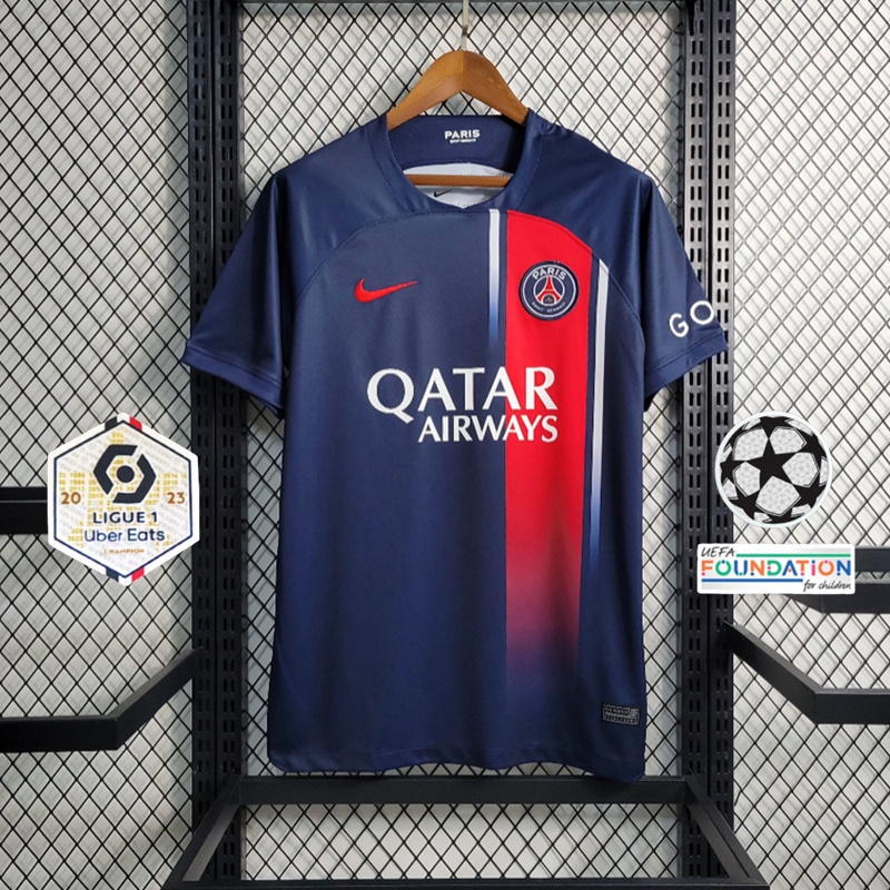 แฟนๆ Release 23/24 Paris Saint Germain Football Club Home Kits คุณภาพสูงชุดฟุตบอล
