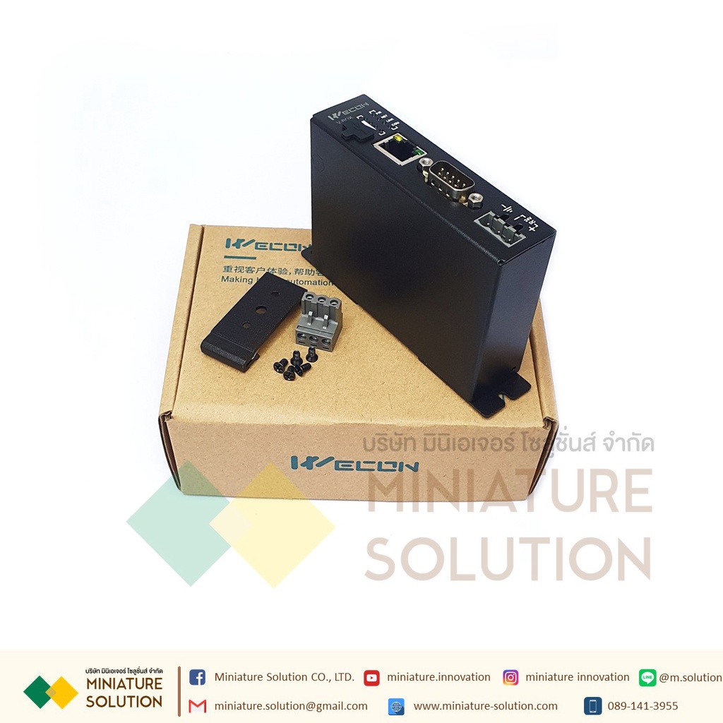 IoT Gateway WECON (V-BOX E-00, V-BOX E-4G H-WF) คลาวด์ฟรี รองรับพีแอลซีทุกแบรนด์ คลาวด์ Scada เชื่อม
