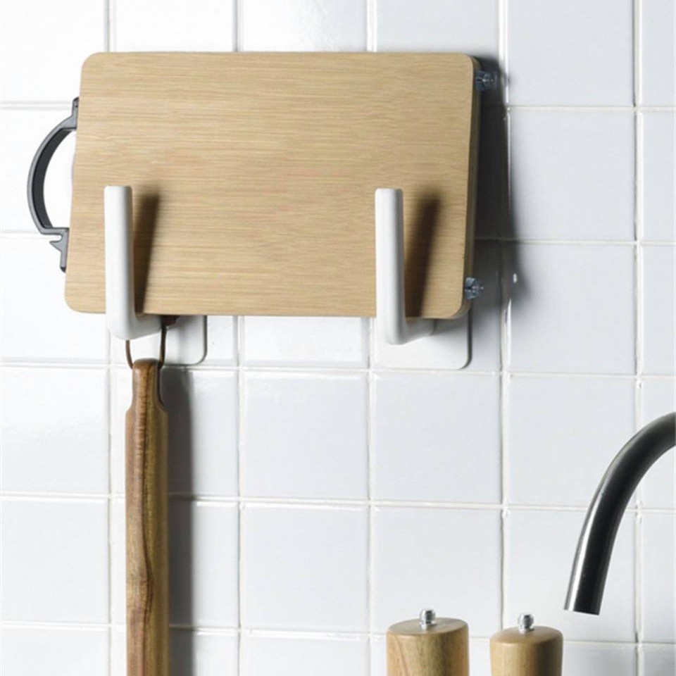 ตะขออเนกประสงค์แบบพลาสติก ติดตั้งง่าย ไม่ต้องเจาะ แขวนของได้ทั้งแนวตั้งและแนวนอน - รูปที่ 4