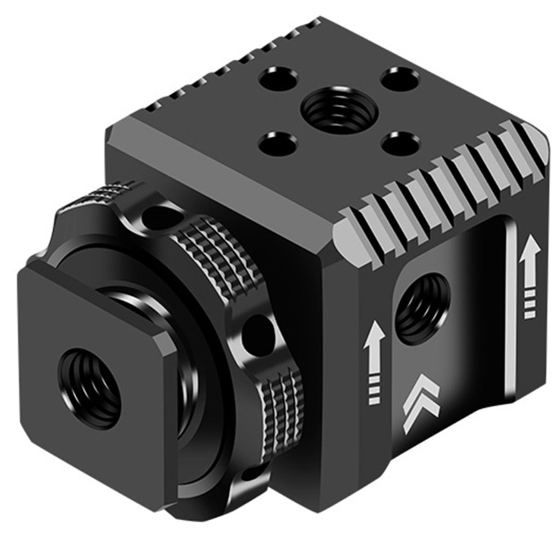 Cons Triple Hot Shoe Extension Bracket 1 4 สกรูอะแดปเตอร์ขยายไมโครโฟนเติมแสง Monitor Magic Arm กล้องเครื่องประดับ