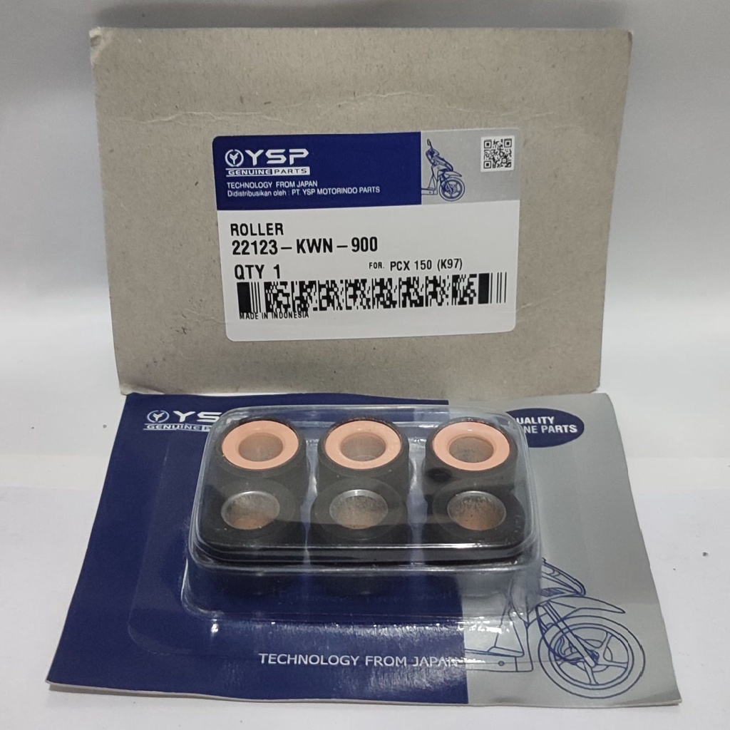 ชุดลูกกลิ้ง FCC PCX 150 22123-KWN-900 100% ORIGINAL MOTORCYCLE SPARE PARTS (SM)