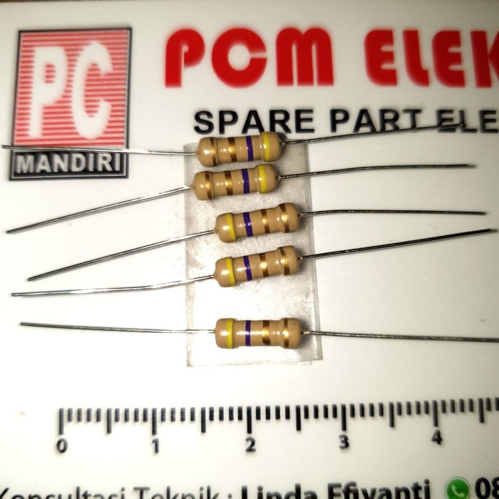 ตัวต้านทาน 0.50 1/2 W 4.7ohm 4R7 -BSS12