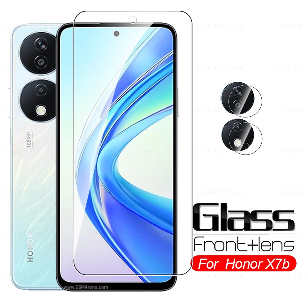 กระจกนิรภัยกันรอยหน้าจอ เลนส์กล้อง 2 TO 1 สําหรับ Honor X7b 4G Honar x 7b X7 7 b HonorX7b 6.8 นิ้ว