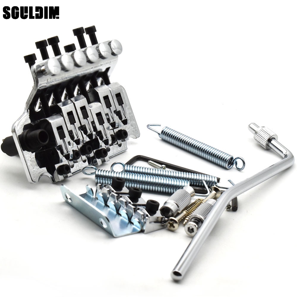 กีตาร์ไฟฟ้า Tremolo Bridge ระบบโลโก้ Double Locking Edge พร้อม Whammy Bar Black Chrome