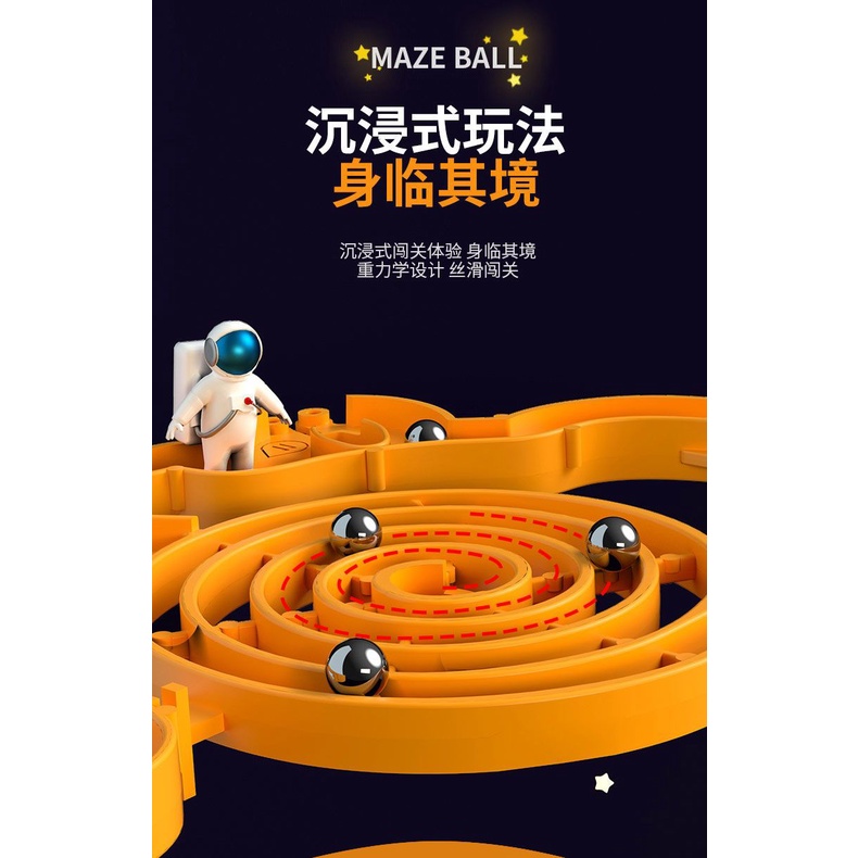 ลูกบอลเขาวงกต 3d ขนาดใหญ่ 100-299 ระดับ ของเล่นเสริมการเรียนรู้ สําหรับเด็ก