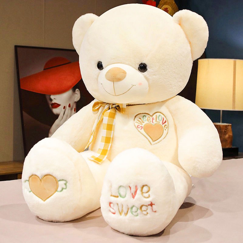 Authentic Plush Bear Toy BEBEAR Baby Doll Girl's Birthday Gift High Quality Teddy Bear Doll Soft KWAY