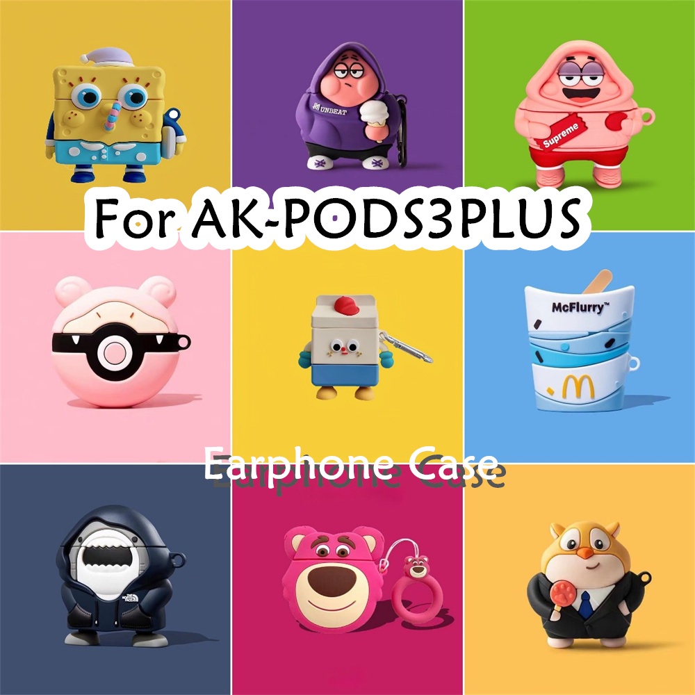 【imamura】เคสหูฟัง ซิลิโคนนิ่ม ลายการ์ตูน สําหรับ AK-PODS3PLUS NO.2