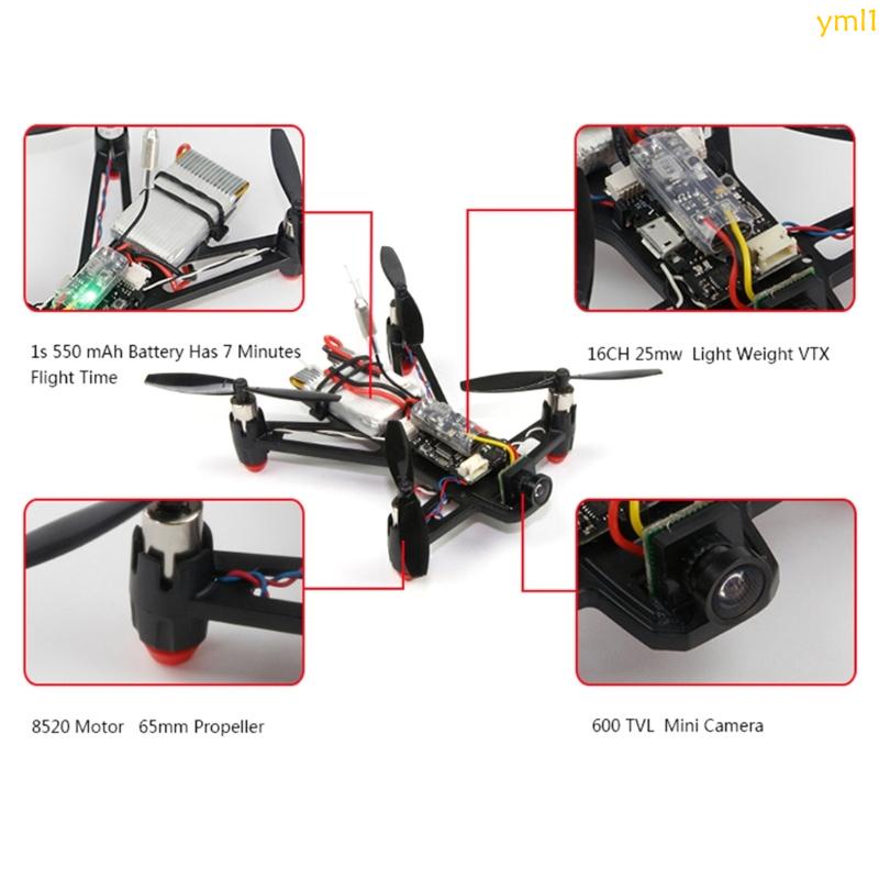 Yml1 Q100 กรอบคาร์บอนไฟเบอร์ สําหรับโดรน Quadcopter Flight