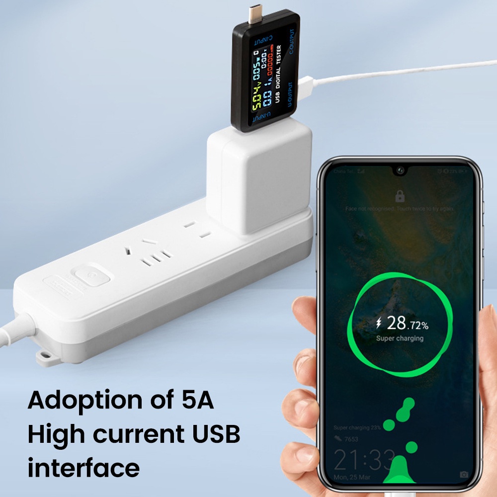 Aideepen เครื่องทดสอบแรงดันไฟฟ้าดิจิทัล USB Type-C ราคา ถูกที่สุด ดีลบีเคเค แกลเลอรีภาพที่ 7
