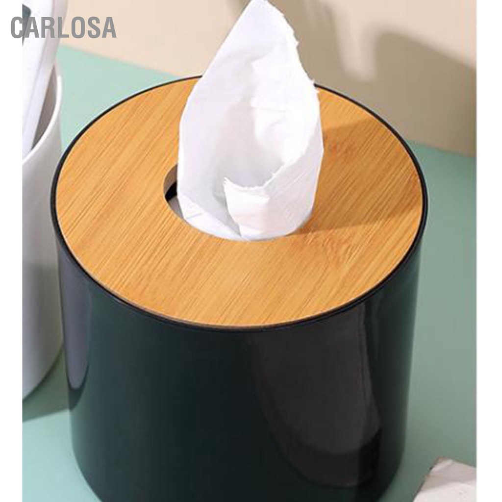 CARLOSA ที่วางกล่องกระดาษทิชชูแบบม้วนนวัตกรรมที่ทันสมัยกระชับพื้นที่ขนาดใหญ่กระดาษทิชชู่แบบกลมสำหรับห้องน้ำห้องนั่งเล่น