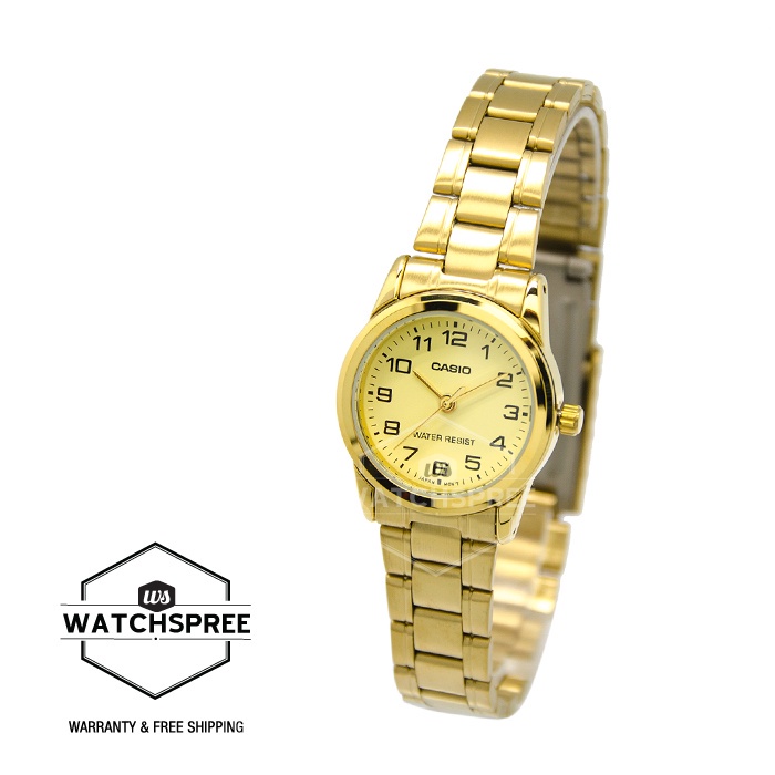 Casio Standard Analog Women's Gold Stainless Steel Watch LTPV001G-9B