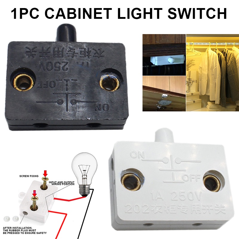 Cabinet Light Switch Wardrobe Touch Automatic Reset Household For Door Control