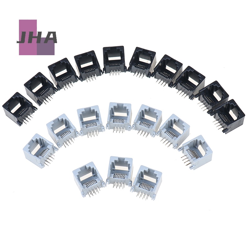 [JHA] ใหม่ ซ็อกเก็ตแจ็คเครือข่ายคอมพิวเตอร์ PCB RJ45 8P8C 10 ชิ้น ต่อล็อต - รูปที่ 5