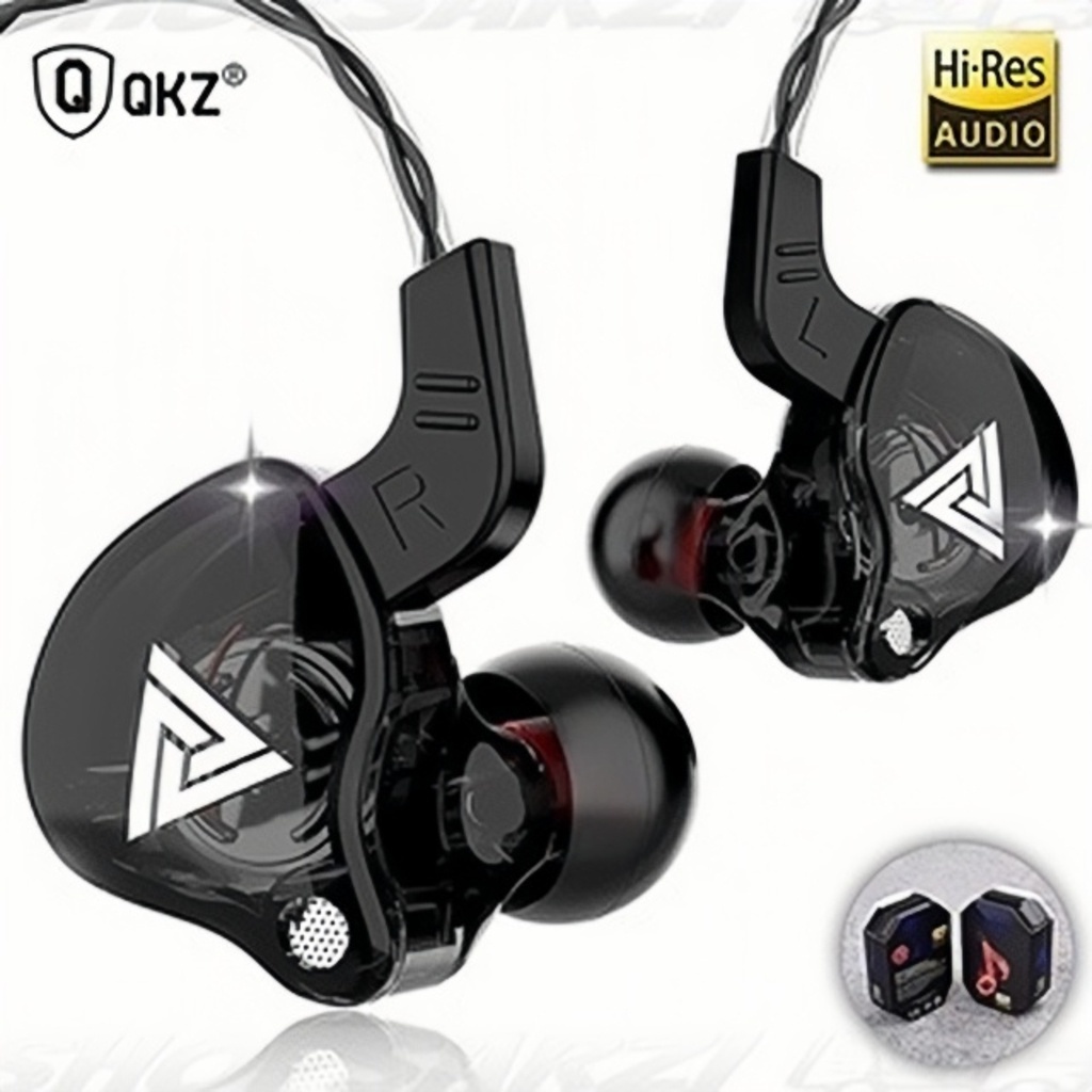 ของแท้ Qkz AK6 AK6-X หูฟังอินเอียร์ ไดนามิก พร้อมไมโครโฟนเบส สําหรับอัพเกรดเวที