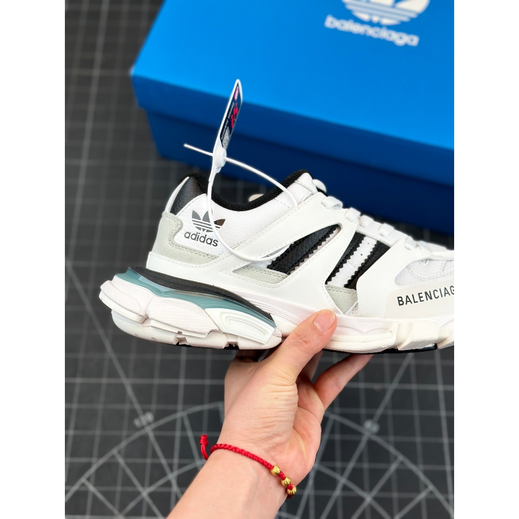Adidas Originals x Balenciaga Track Forum ผ้าใบลำลองขนาดใหญ่สำหรับผู้ชายและผู้หญิง รองเท้า light