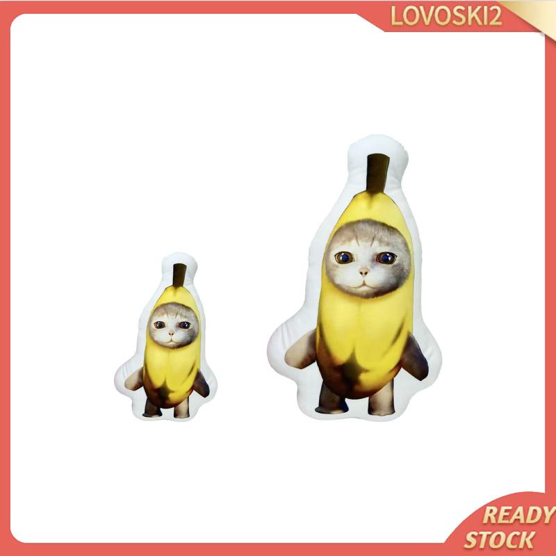 [Lovoski2] ของเล่นตุ๊กตาแมว กล้วยน่ารัก เหมือนจริง สําหรับเด็ก ผู้ใหญ่ เด็กผู้ชาย ผู้หญิง