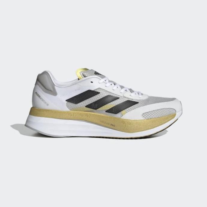 Adidas Adizero BOSTON 10 X TINMAN ELITE รองเท้าวิ่งผู้ชาย - Cloud White ORI  สบาย ๆ