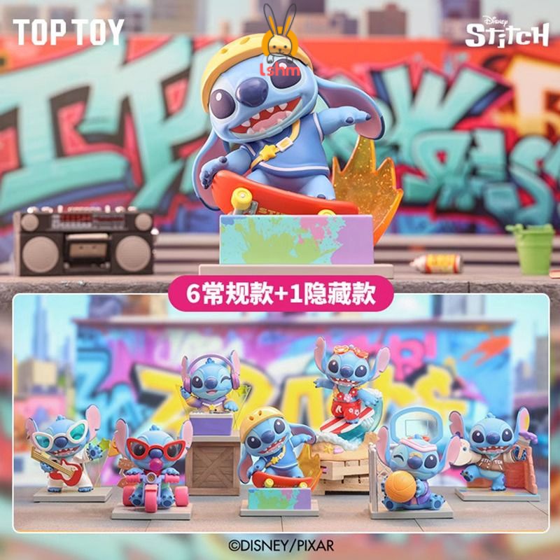 ของแท้ กล่องสุ่ม การ์ตูนดิสนีย์ Stitch แฮนด์เมด สําหรับตกแต่งโต๊ะ