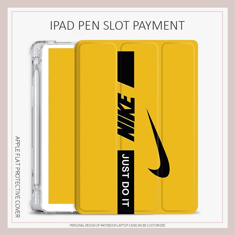Nike เคส ipad 10.2 gen 7 8 9 mini 4 5 6 เคส ipad air 1 2 3 4 5 pro 11 2022 gen10 ถุงลมนิรภัย สามพับ ช่องใส่ปากกา air7  gen11 mini7
